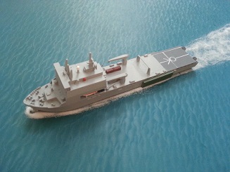 Mounts or lymes Bay Loading Support Ship 1:1200 scale