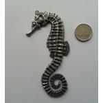 Pewter Sea Horse Tile Design